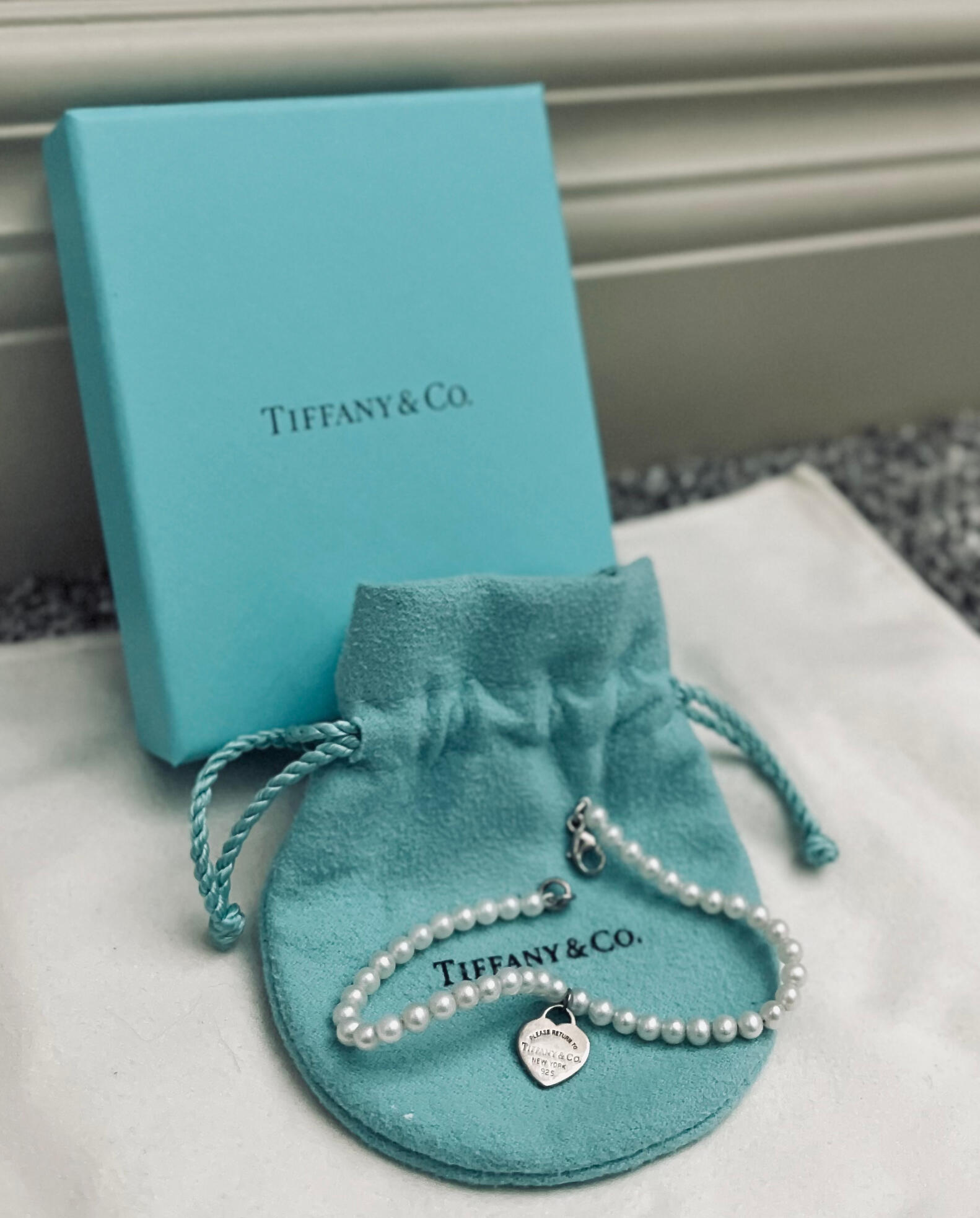 Return to Tiffany® Mini Pearl Bracelet - Angled