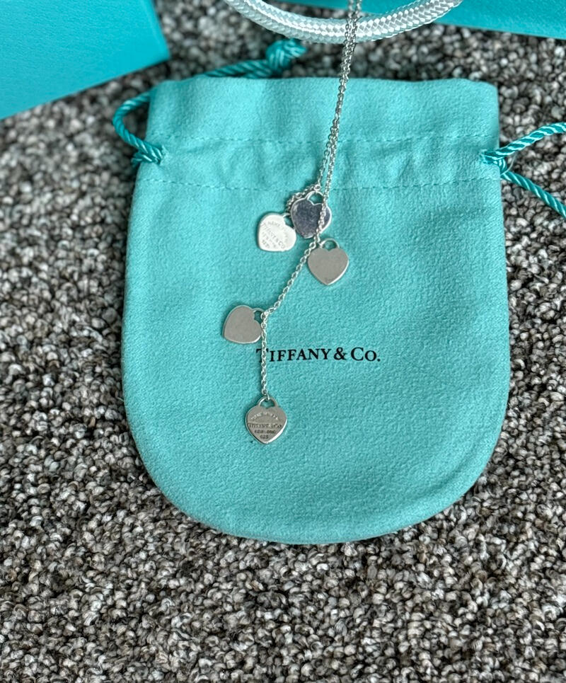 Tiffany & Co. with the Return to Tiffany® Five Heart Tag Necklace