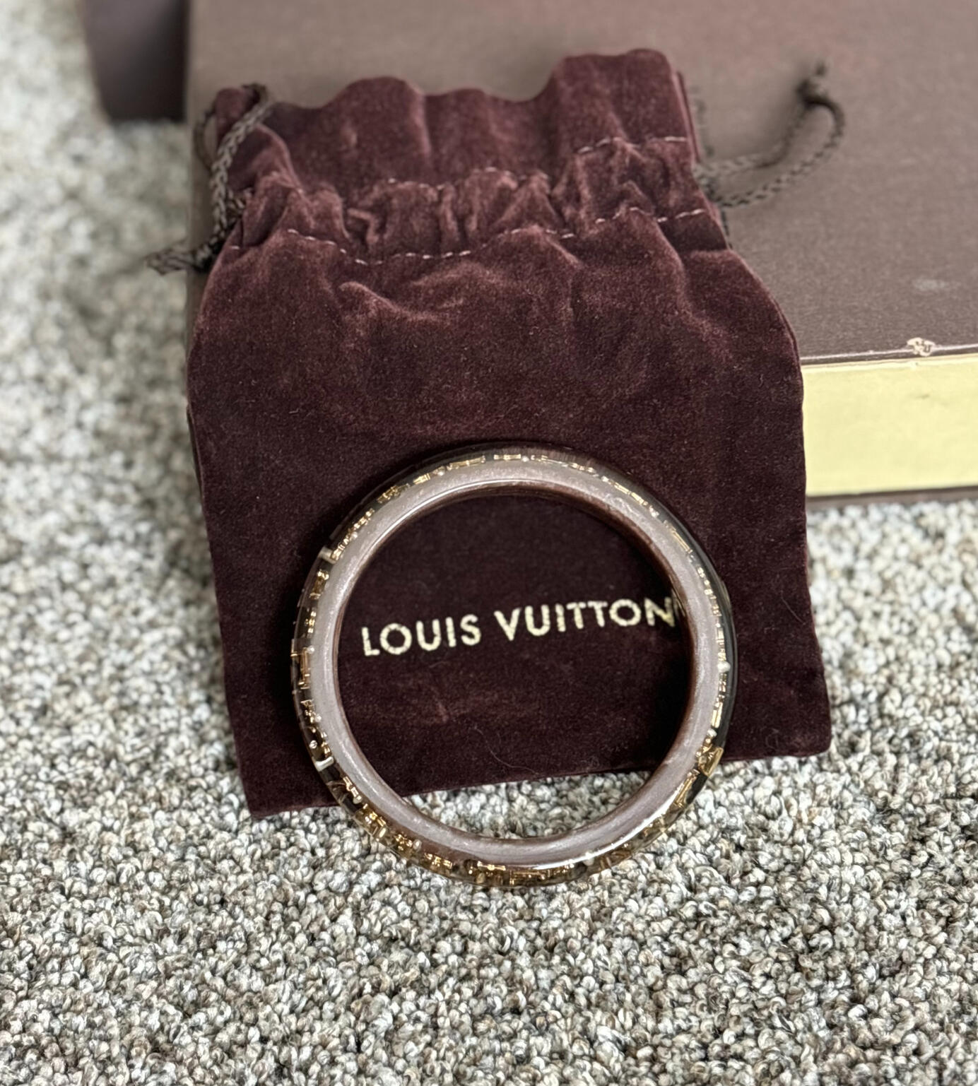 Thick Louis Vuitton Bangle