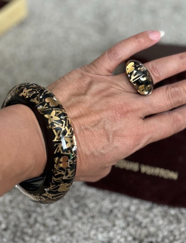 Thick Louis Vuitton Bangle