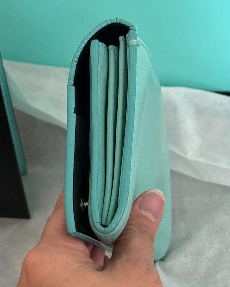 Tiffany & Co. Leather Continental Wallet with Pouch