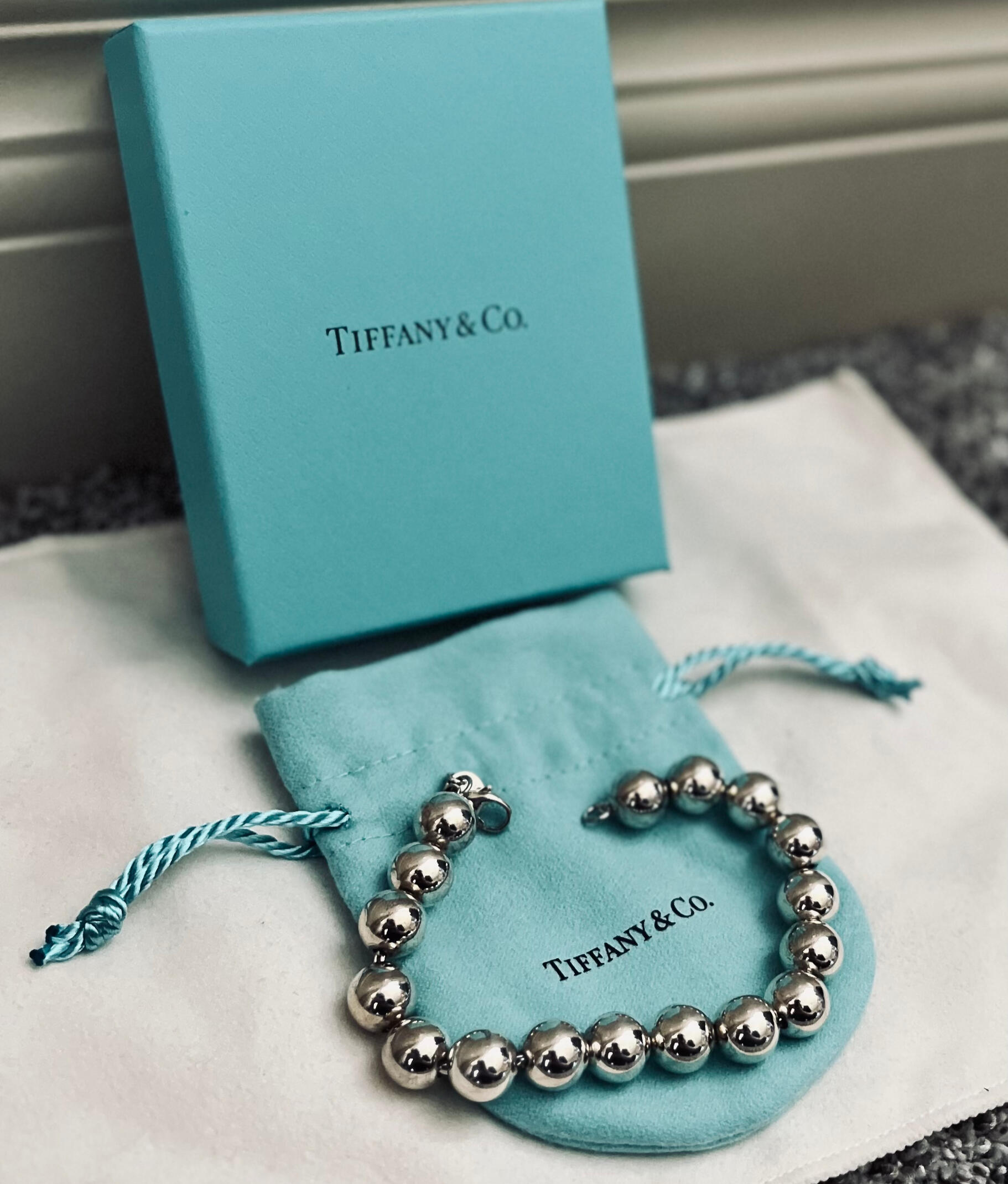 Tiffany HardWear Silver Ball Bracelet, 10 mm