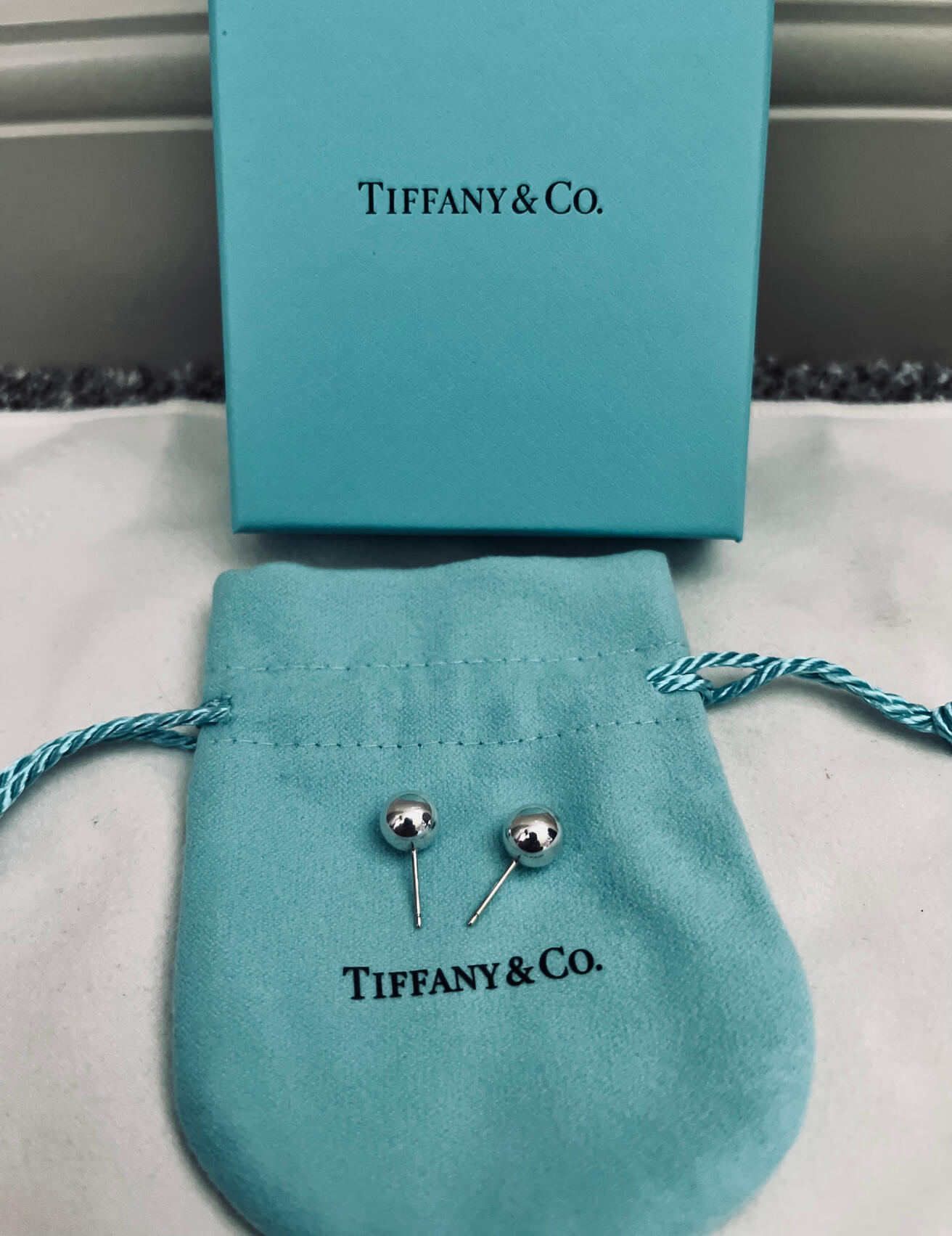 Tiffany HardWear Ball Earrings in Silver, 8 mm