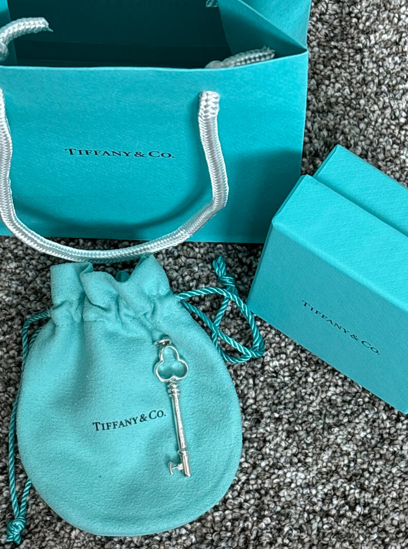 Tiffany & Co. Sterling Silver Large Clover Key Pendant