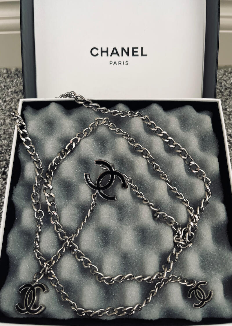 Chanel CC Chain Belt Silver Tone Chain