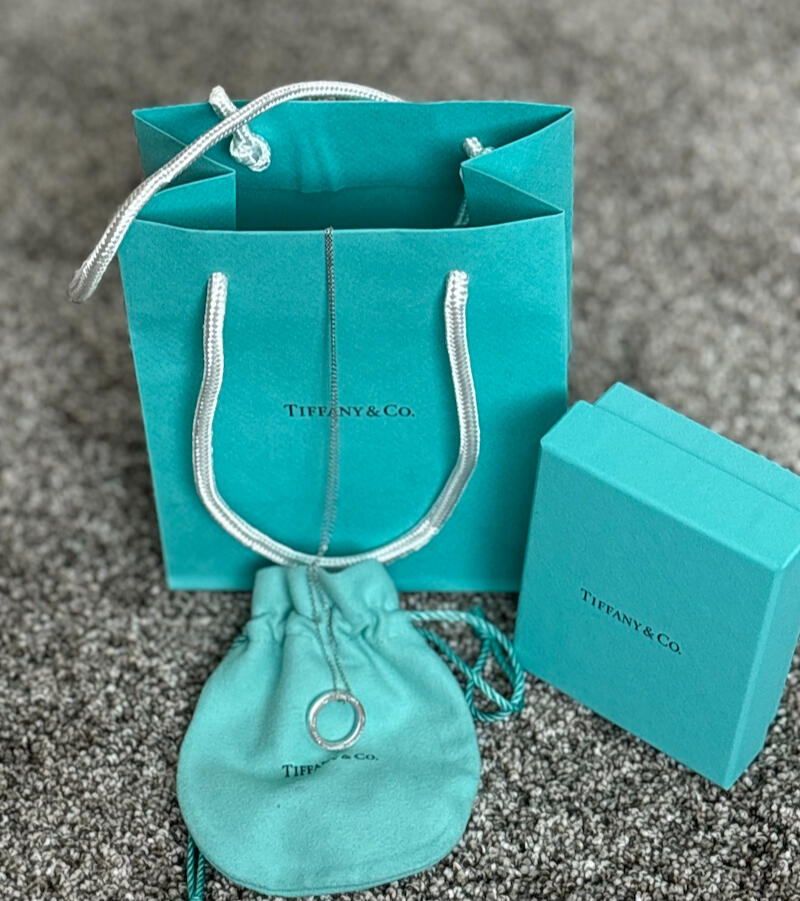 Tiffany & Co 1837 Round Circle Ring Necklace Pendant